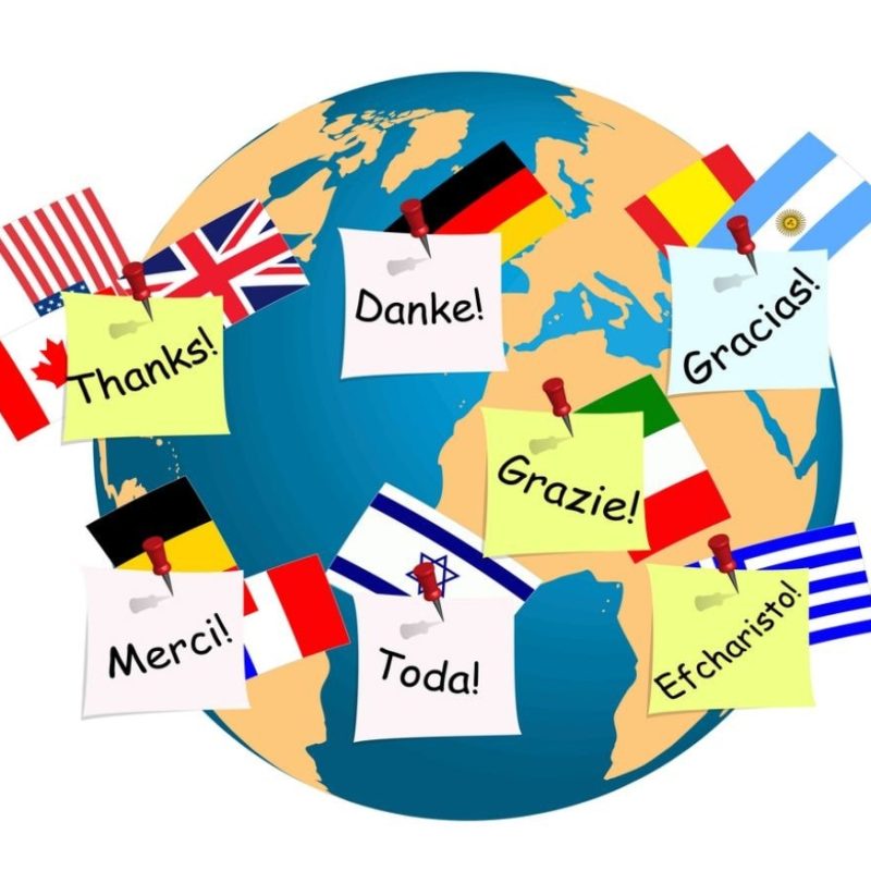 gracias en diferentes idiomas